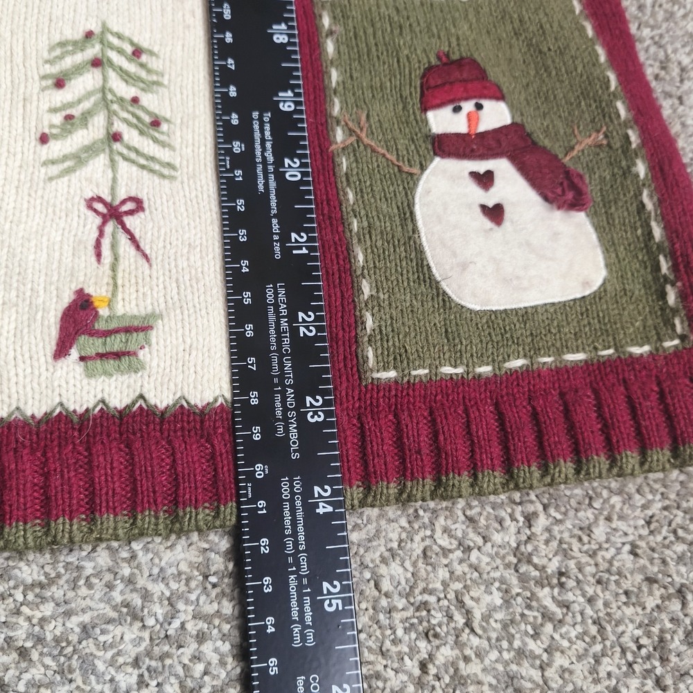 Croft & Barrow Snowman Patchwork Christmas Zip Ca… - image 6